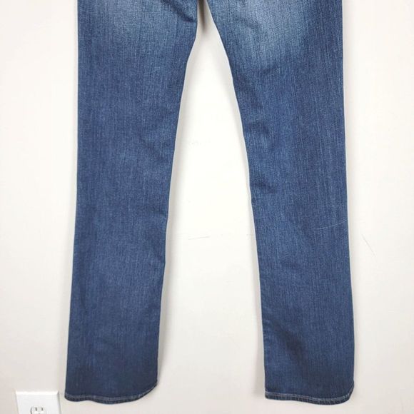 Fossil Vintage Indigo Blue Stretch Low Rise Boot Cut Jeans Women's Size 28 - Picture 8 of 12